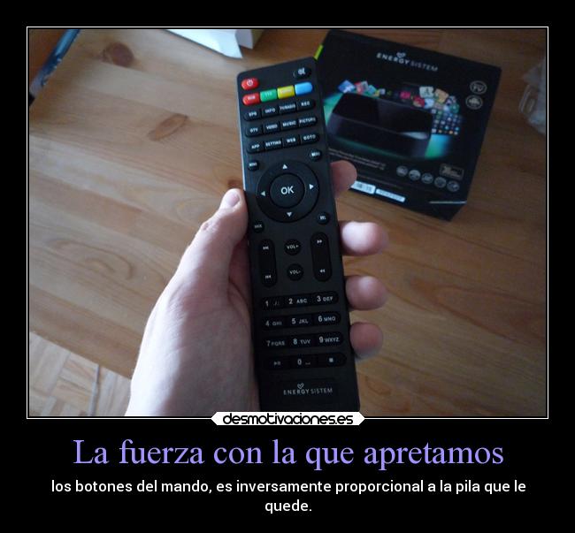 La fuerza con la que apretamos - 