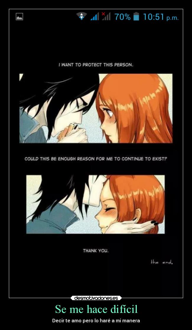 Se me hace difícil - Decir te amo pero lo haré a mi manera