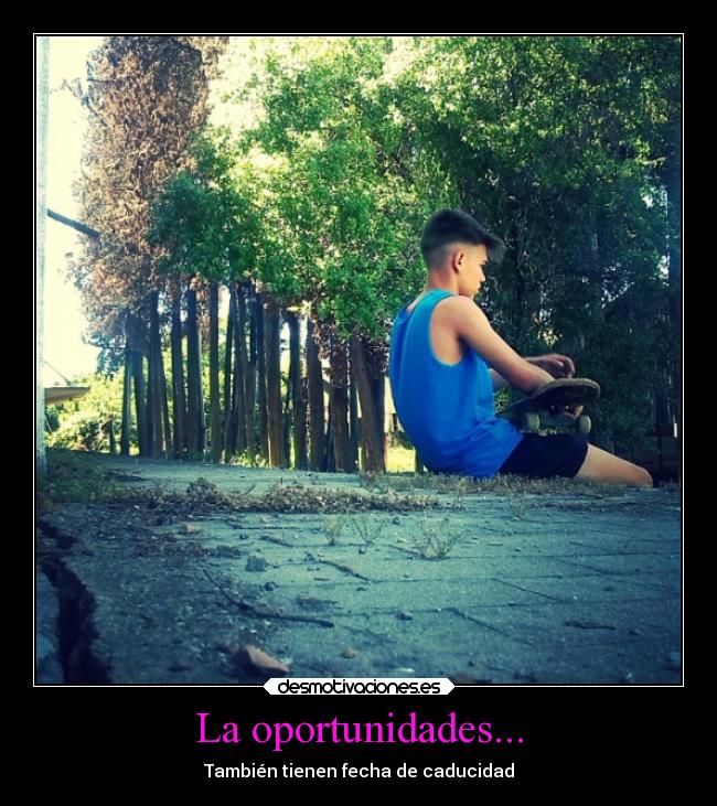 La oportunidades... - 