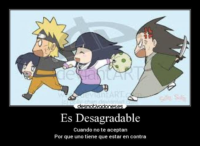 carteles amor naruto hinata correr desmotivaciones