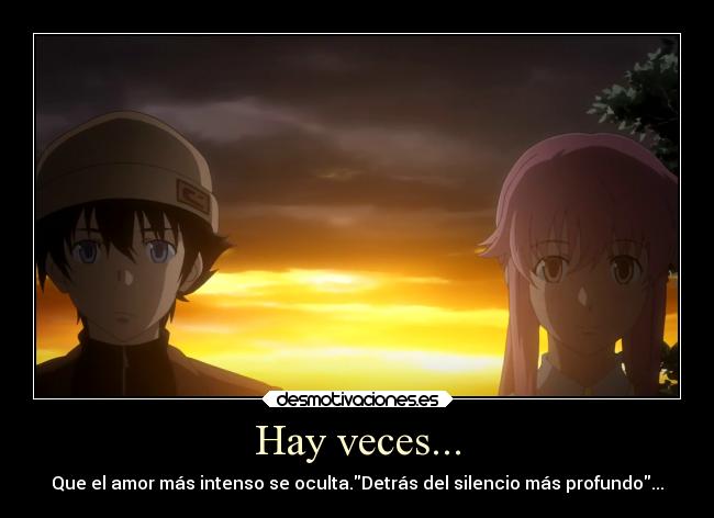 carteles amor profundo mirai nikki yukki yuno desmotivaciones