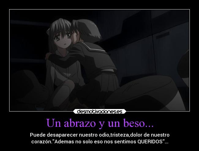 Un abrazo y un beso... -