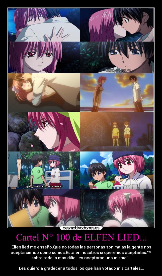 Cartel N° 100 de ELFEN LIED... -