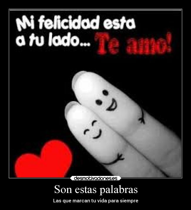 Son estas palabras - 