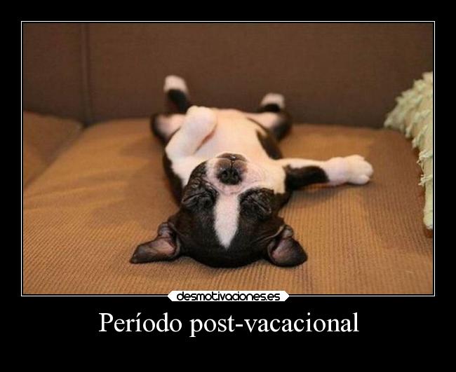 Período post-vacacional -