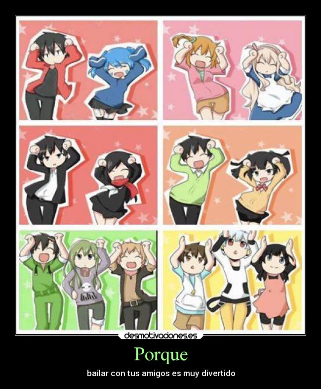 carteles anime amistad amigos kagerouproject kageroudays desmotivaciones