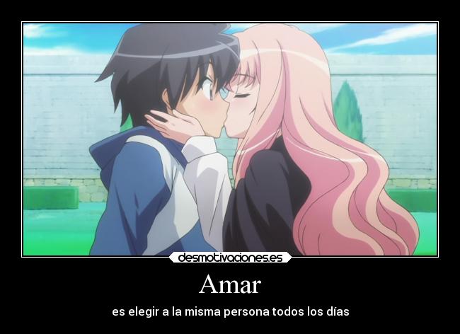 carteles anime amor zero tsukaima desmotivaciones