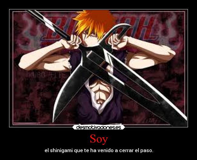 Soy - el shinigami que te ha venido a cerrar el paso.