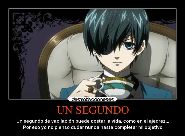 carteles anime ciel phantomahive kuroshitsuji ajedrez desmotivaciones