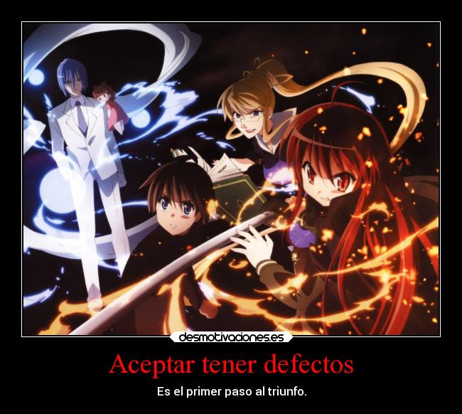 Aceptar tener defectos - Es el primer paso al triunfo.