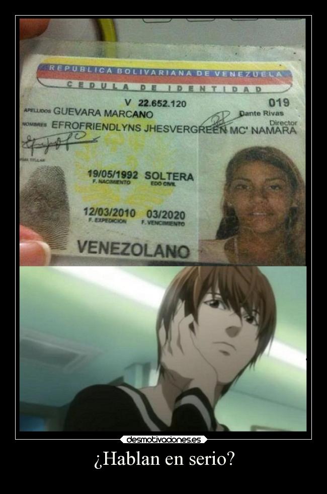 ¿Hablan en serio? - 