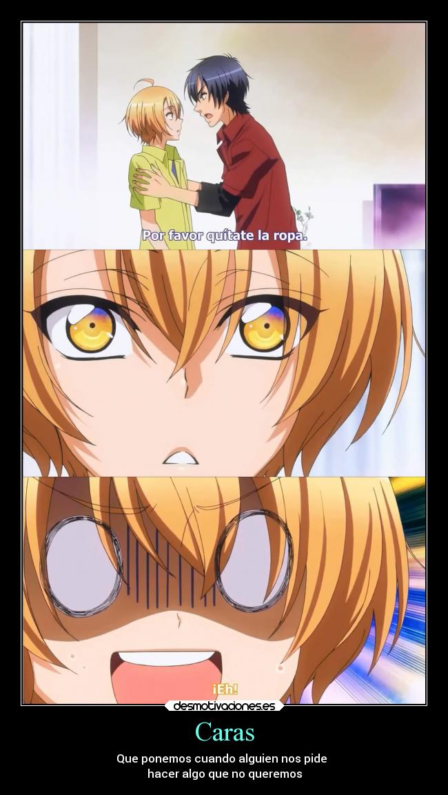 carteles anime love stage caras desmotivaciones