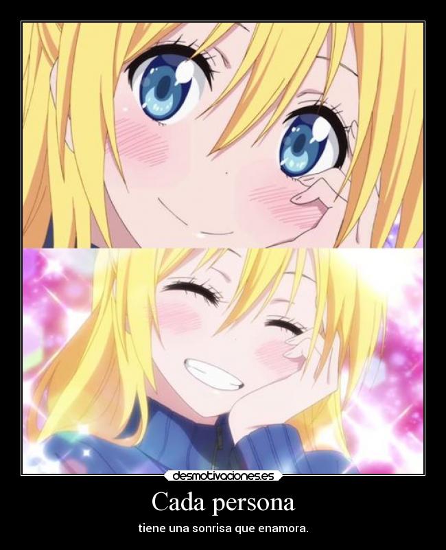 carteles anime nisekoi desmotivaciones