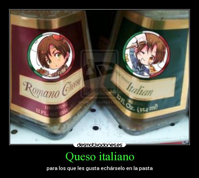 Queso italiano - para los que les gusta echárselo en la pasta