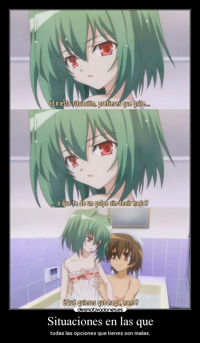 Situaciones en las que -