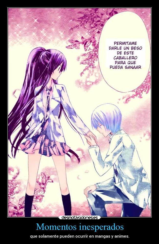 Momentos inesperados - que solamente pueden ocurrir en mangas y animes.