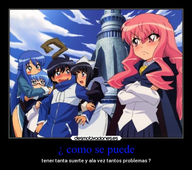carteles anime zero tsukaima desmotivaciones