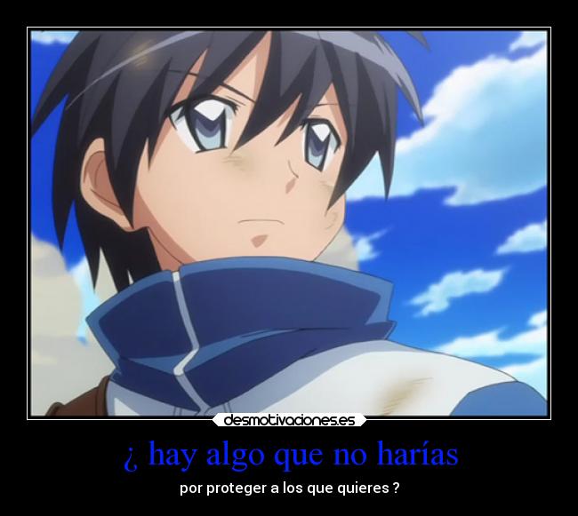 carteles anime zero tsukaima saito proteger desmotivaciones