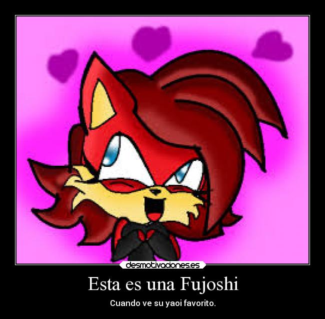 Esta es una Fujoshi - Cuando ve su yaoi favorito.