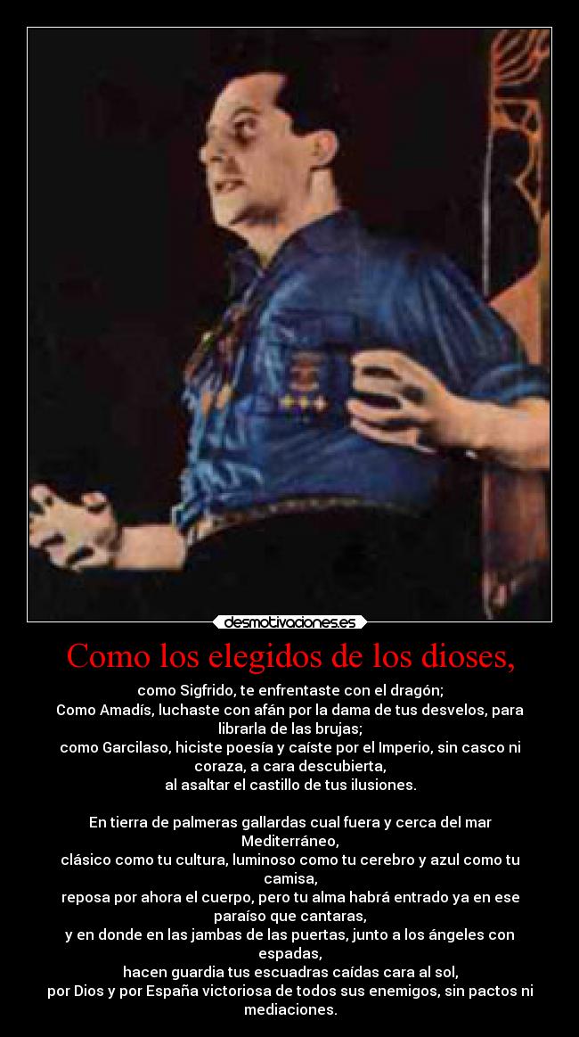 carteles arte jose antonio primo rivera raimundo fernandez cuesta poesia desmotivaciones