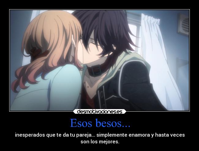 carteles besos besos alegria sentimientos anime amor desmotivaciones