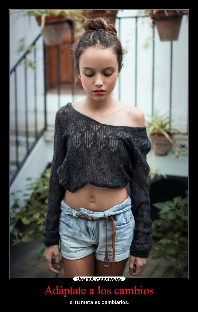 Adáptate a los cambios - si tu meta es cambiarlos.