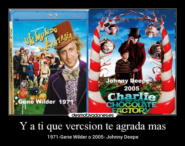 Y a ti que vercsion te agrada mas - 