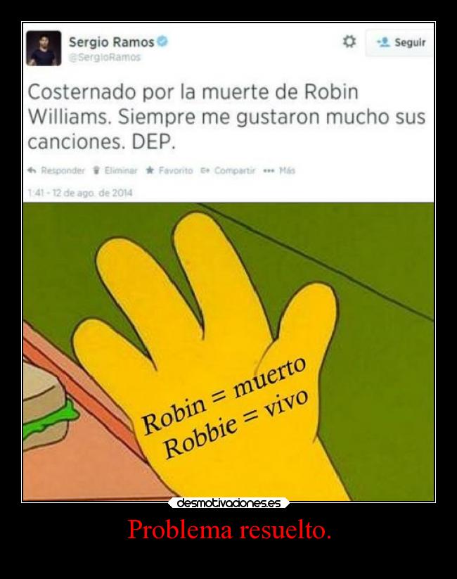 Problema resuelto. -