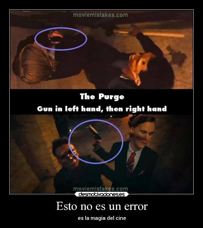 Esto no es un error - es la magia del cine