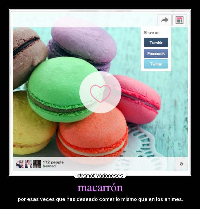 macarrón - por esas veces que has deseado comer lo mismo que en los animes.