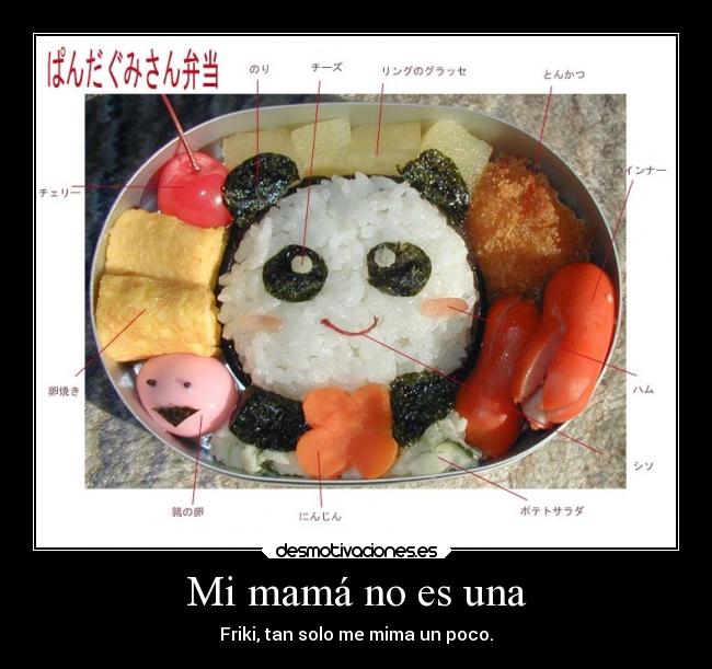 carteles comida madre confianza japon sushi panda gracioso desmotivaciones