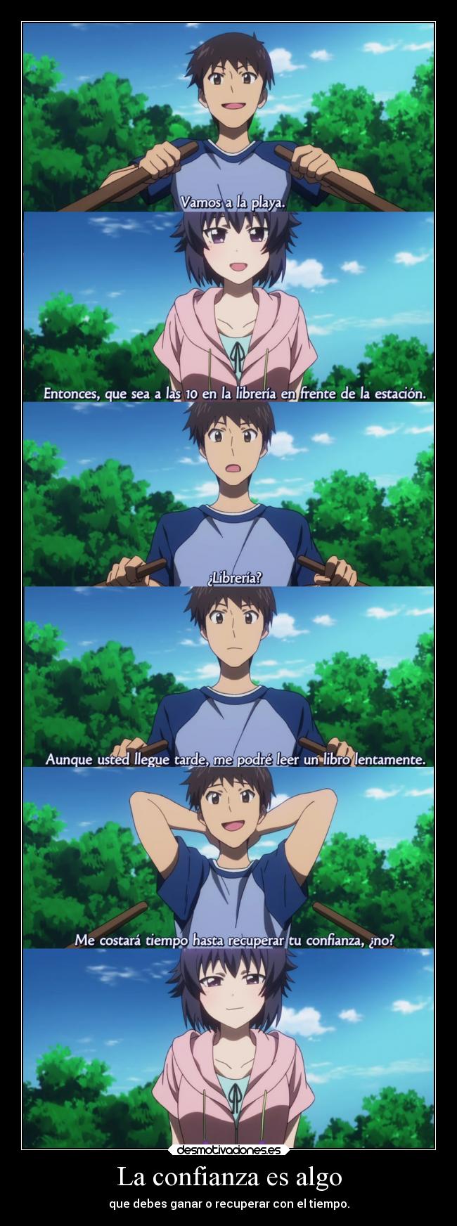 La confianza es algo -