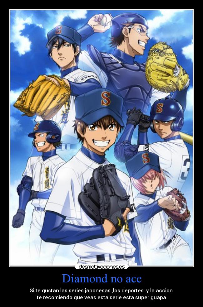 carteles deportes anime diamond ace series japonesas accion beisbol desmotivaciones