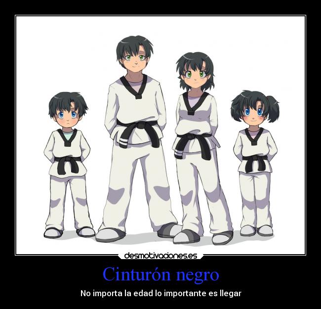 Cinturón negro - No importa la edad lo importante es llegar