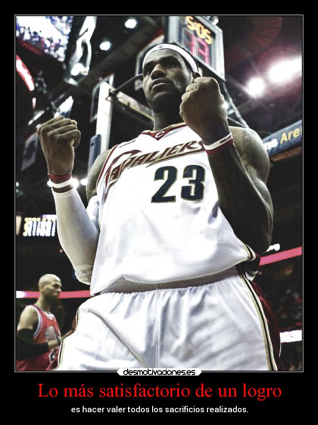 Lo más satisfactorio de un logro -