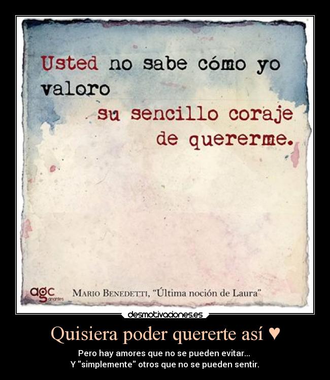 Quisiera poder quererte así ♥ -