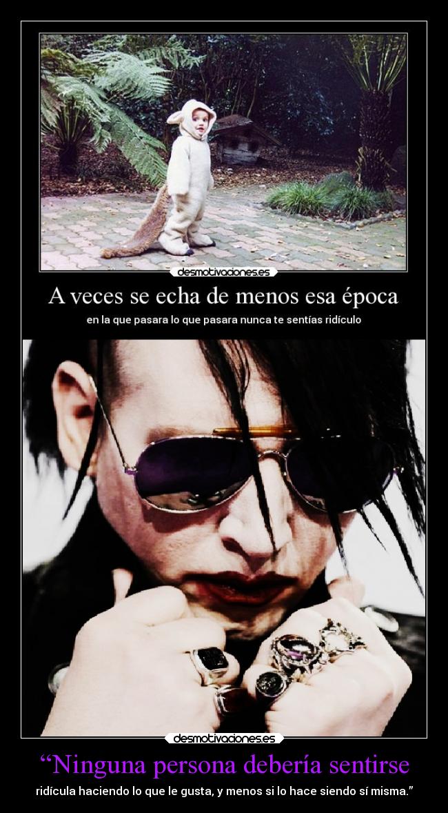 “Ninguna persona debería sentirse -