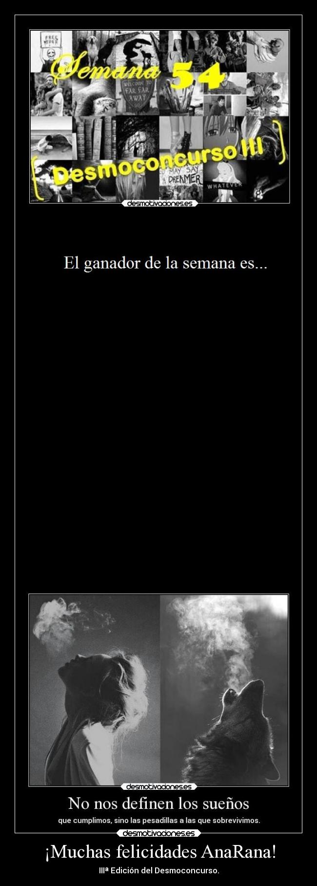 ¡Muchas felicidades AnaRana! - IIIª Edición del Desmoconcurso.