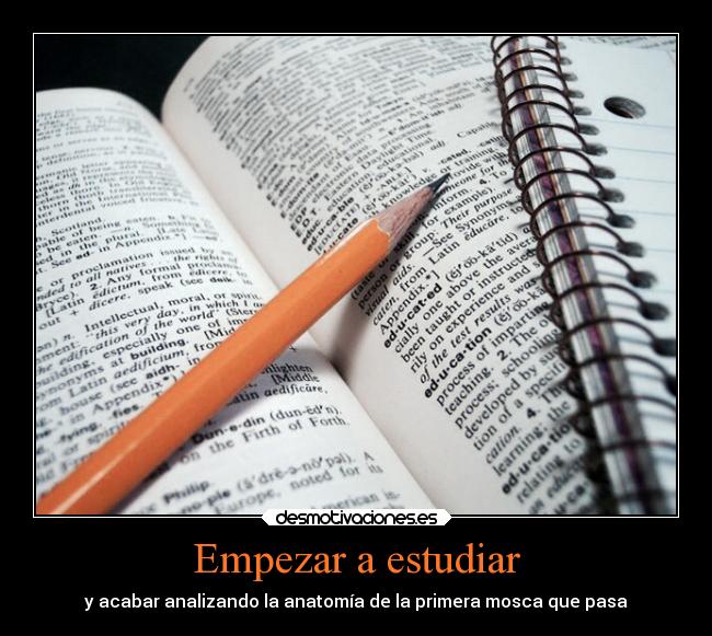 Empezar a estudiar - y acabar analizando la anatomía de la primera mosca que pasa