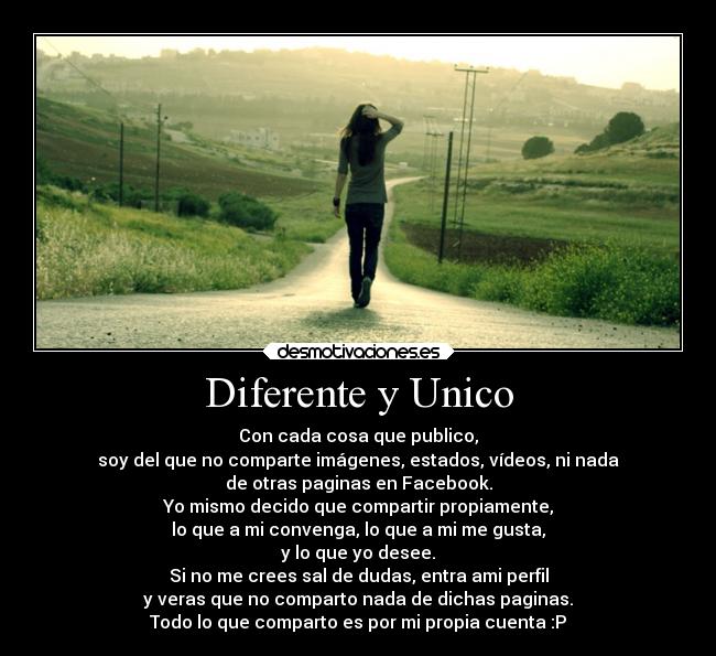 Diferente y Unico -