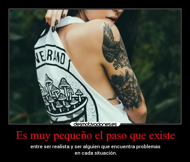 Es muy pequeño el paso que existe - 