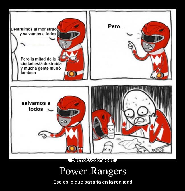 Power Rangers - Eso es lo que pasaría en la realidad