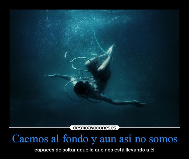Caemos al fondo y aun así no somos -