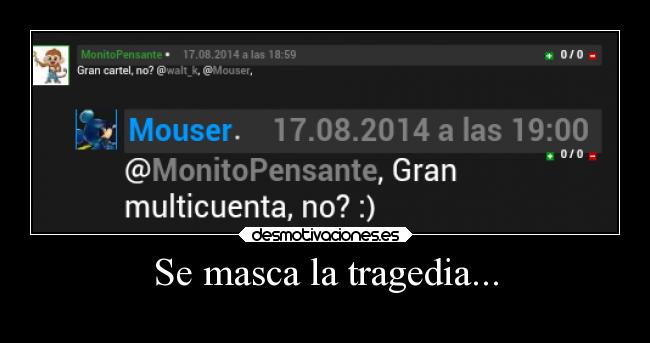 Se masca la tragedia... - 