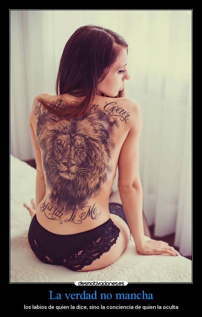 La verdad no mancha - los labios de quien la dice, sino la conciencia de quien la oculta