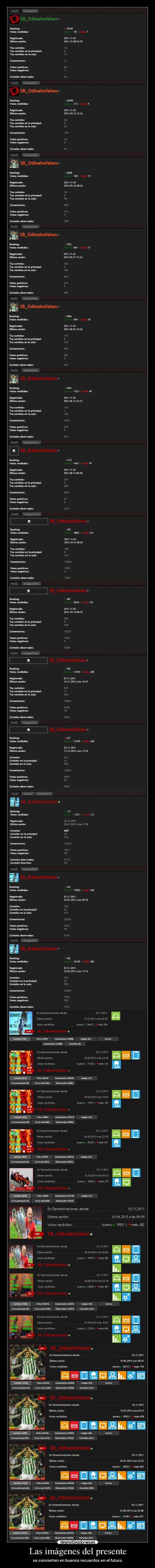 Las imágenes del presente - se convierten en buenos recuerdos en el futuro.
