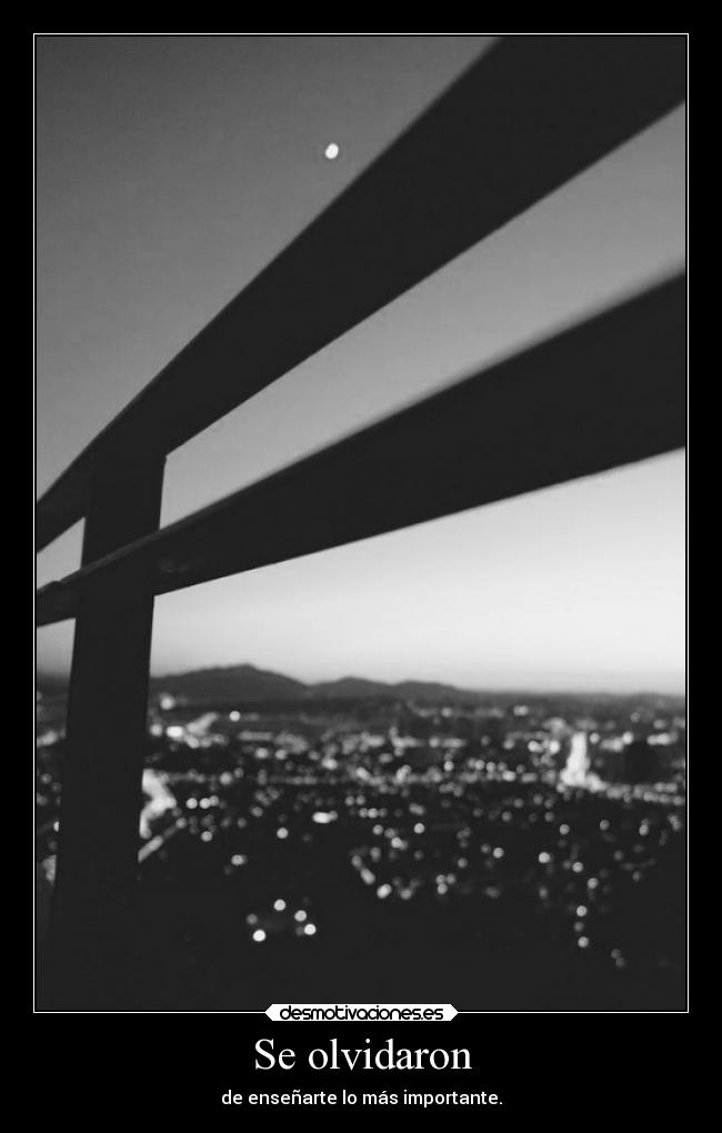 Se olvidaron - de enseñarte lo más importante.