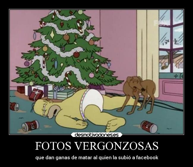 carteles facebook humor simpsons homero fotos vergonosas fanas matar quien subio desmotivaciones