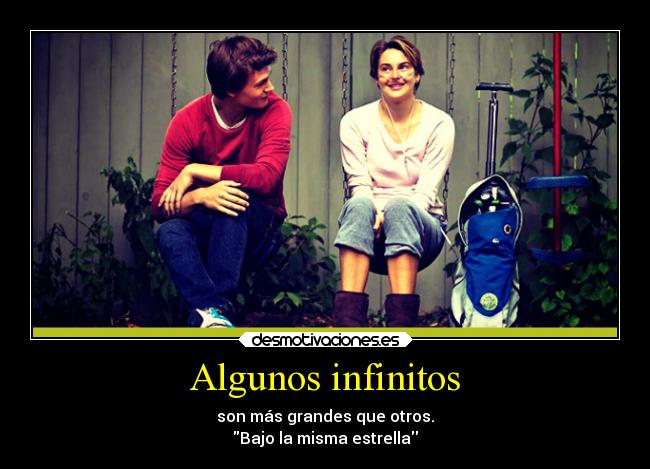 Algunos infinitos - son más grandes que otros.
Bajo la misma estrella
