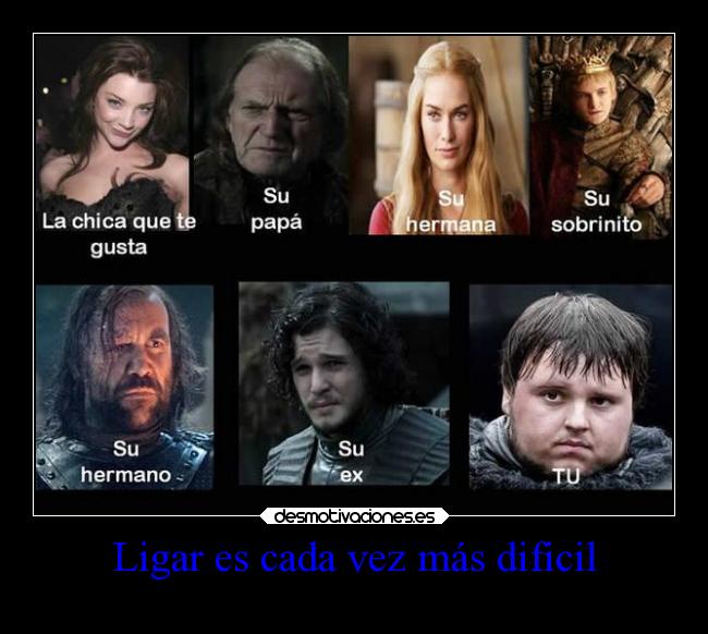 carteles graciosas risa humor ligar santalucia juegodetronos dificil chisteantiguo desmotivaciones